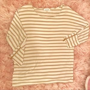 Calvin Klein Long Sleeve Shirt, Zipper Cuff Detail